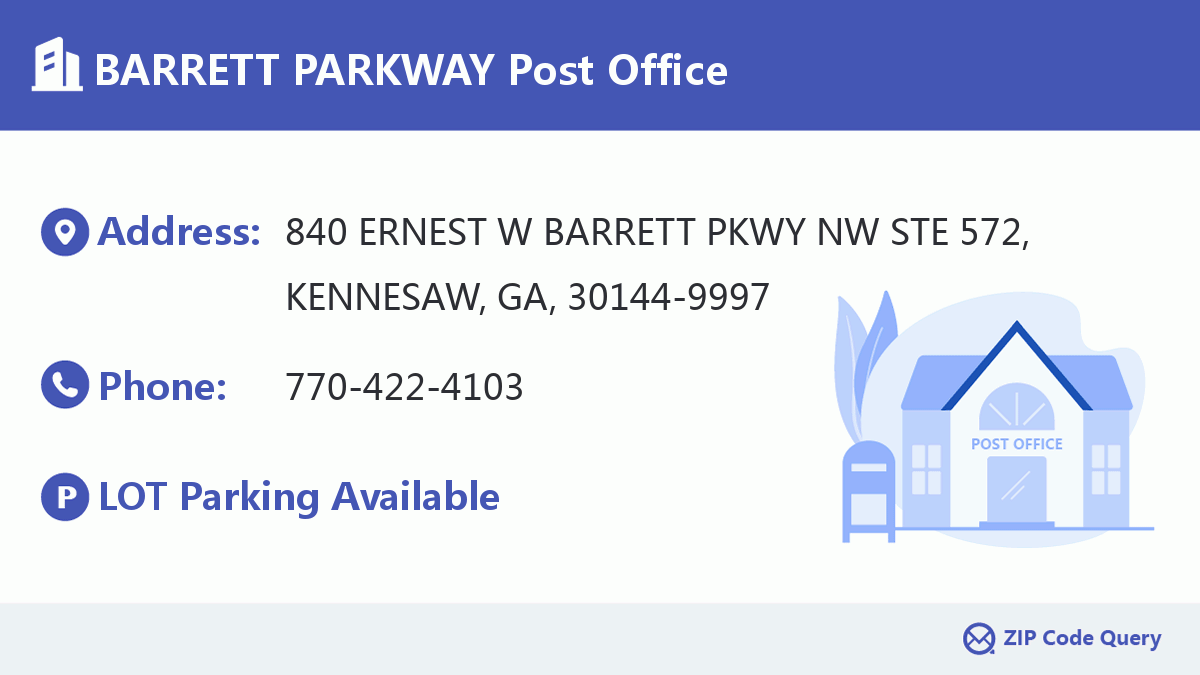 Post Office:BARRETT PARKWAY