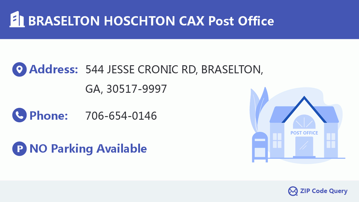Post Office:BRASELTON HOSCHTON CAX