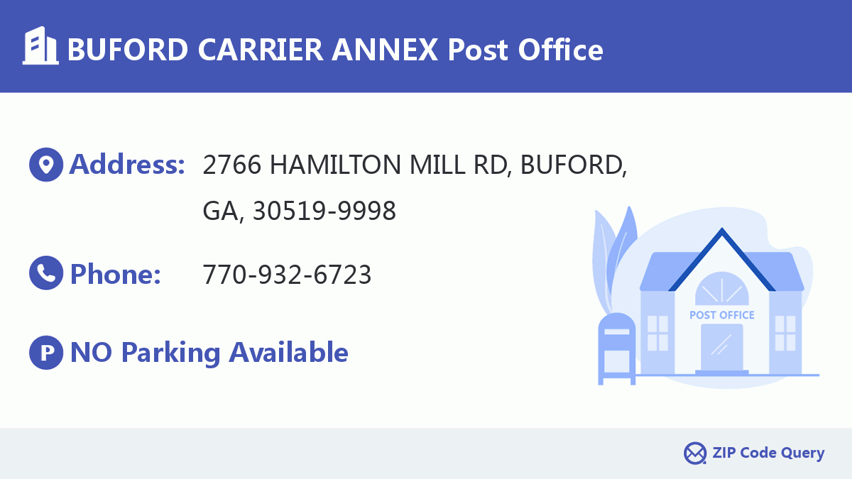Post Office:BUFORD CARRIER ANNEX