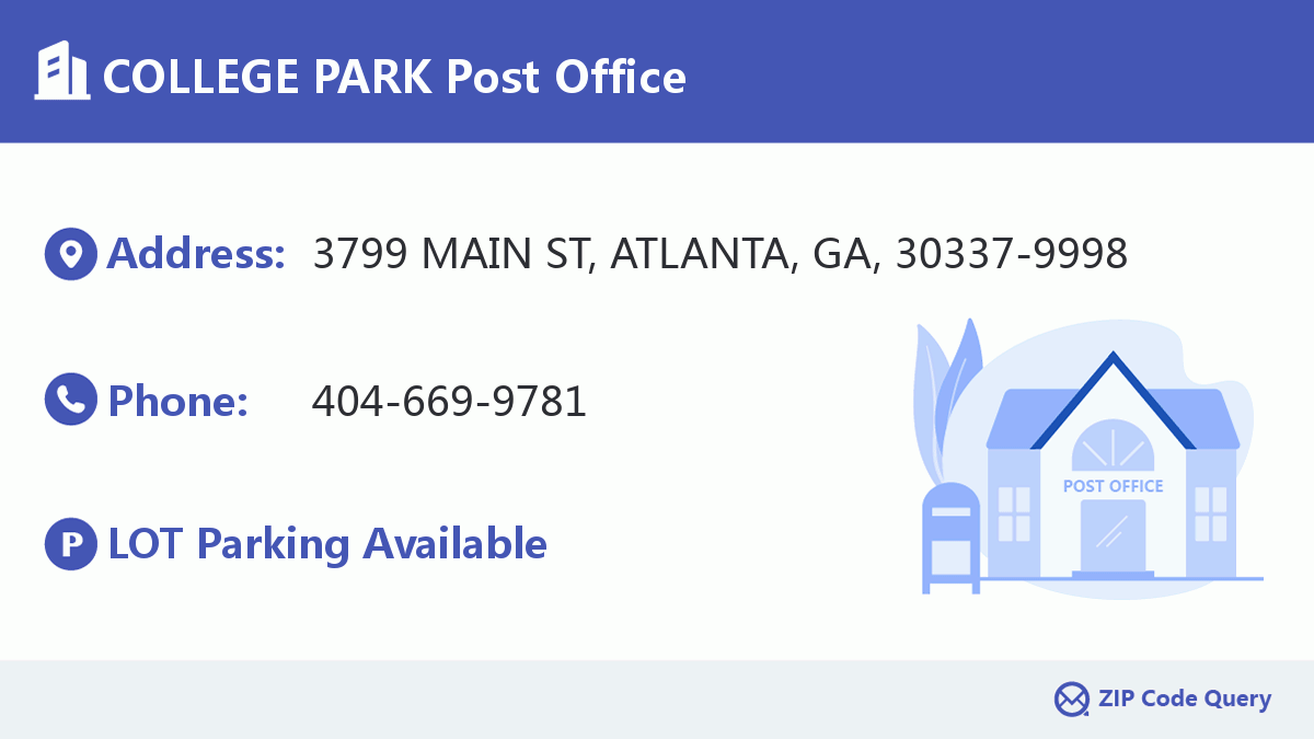 Post Office:COLLEGE PARK