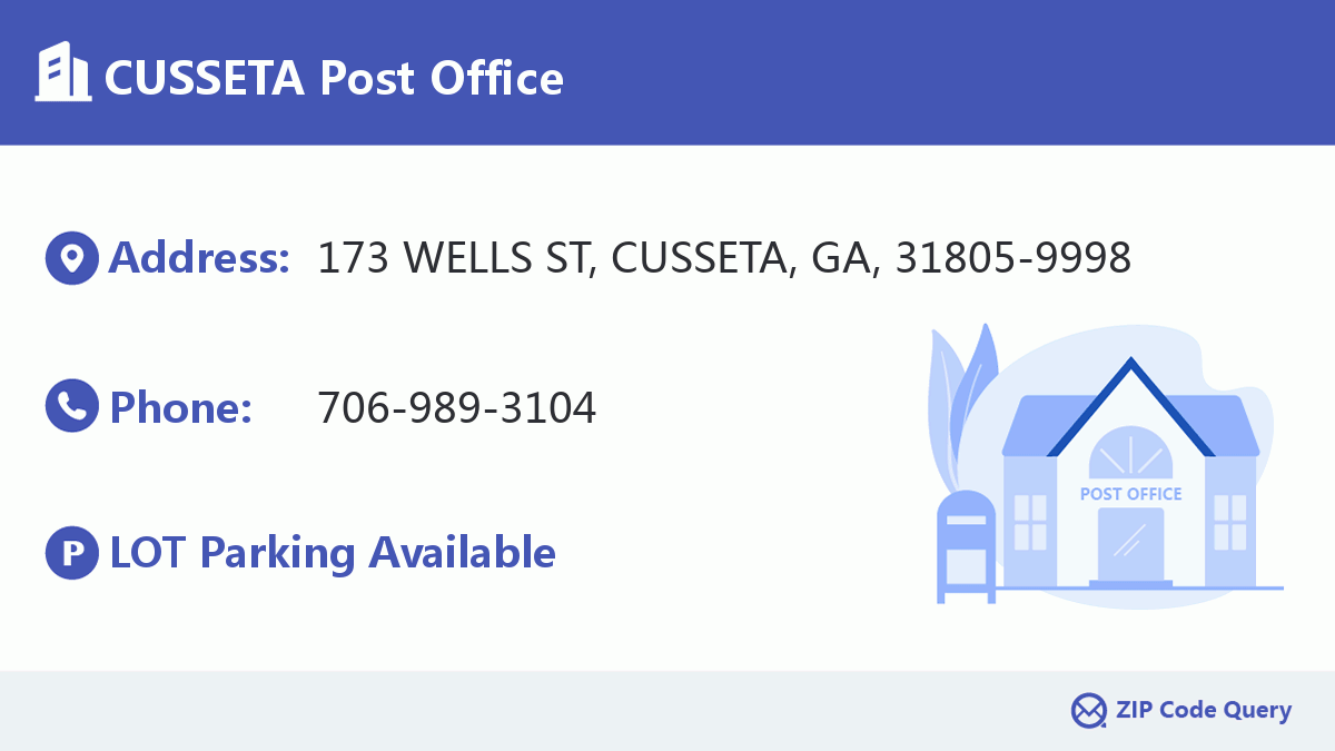 Post Office:CUSSETA