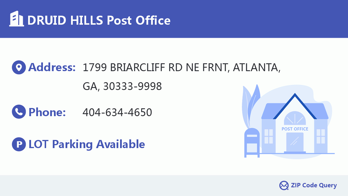 Post Office:DRUID HILLS