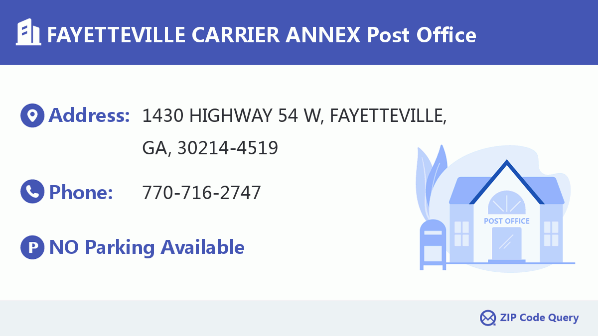 Post Office:FAYETTEVILLE CARRIER ANNEX