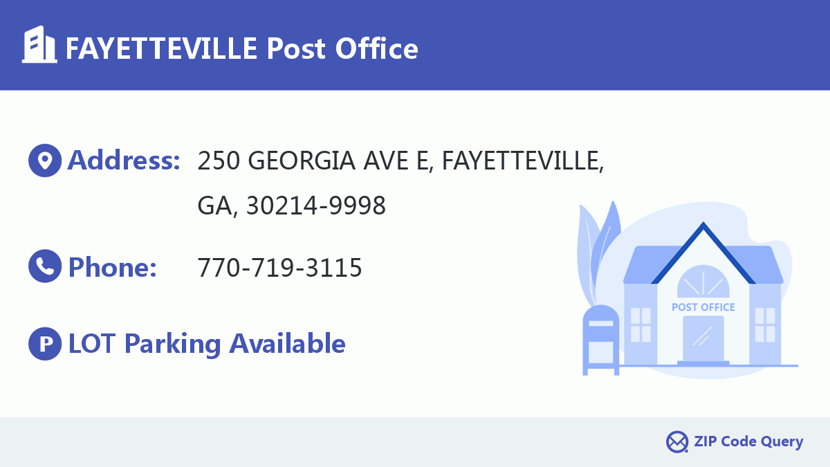 Post Office:FAYETTEVILLE