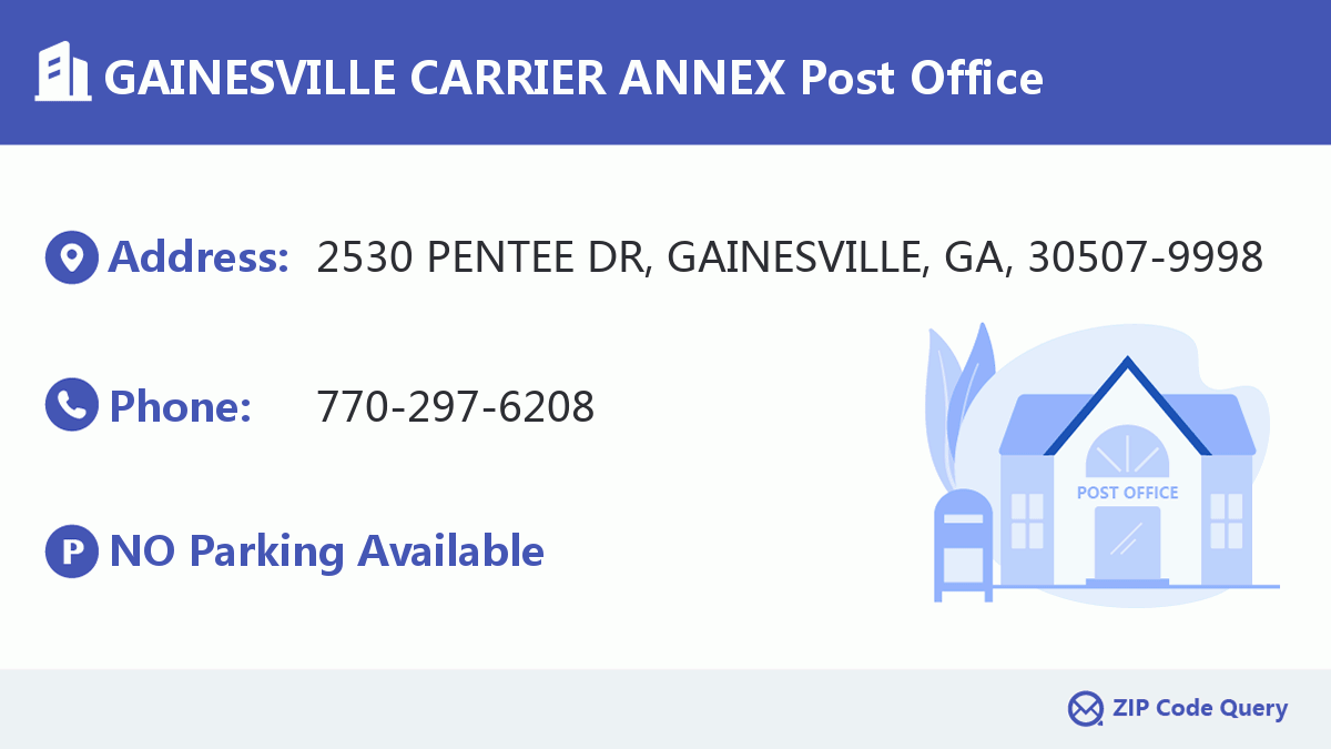 Post Office:GAINESVILLE CARRIER ANNEX