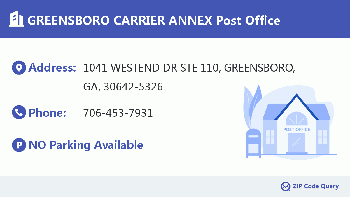 Post Office:GREENSBORO CARRIER ANNEX
