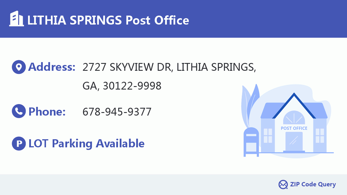 Post Office:LITHIA SPRINGS