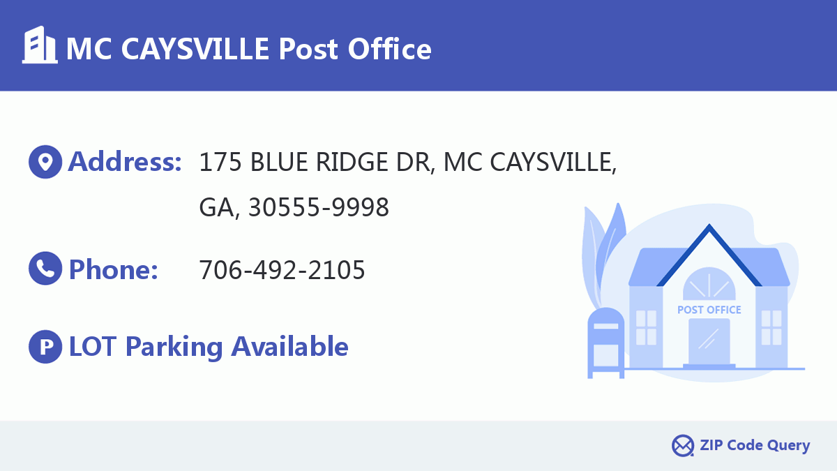 Post Office:MC CAYSVILLE