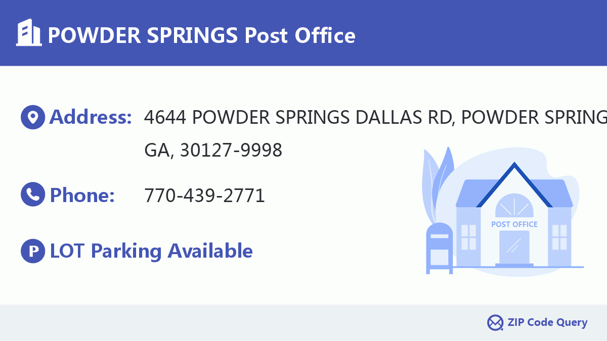 Post Office:POWDER SPRINGS